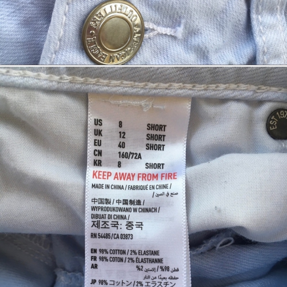 American Eagle Skinny Distressed Jeans AA0397